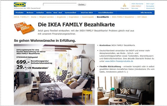 Ikea Bezahlkarte beantragen