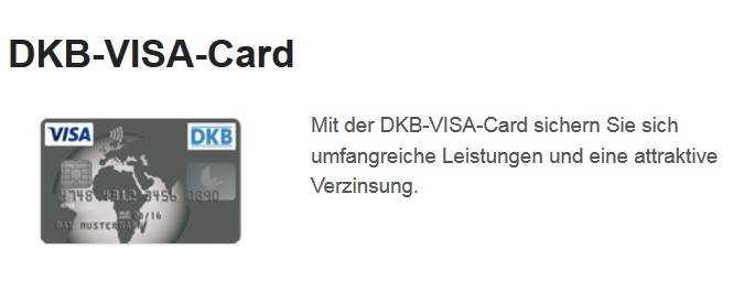 Angebot DKB VISA Card