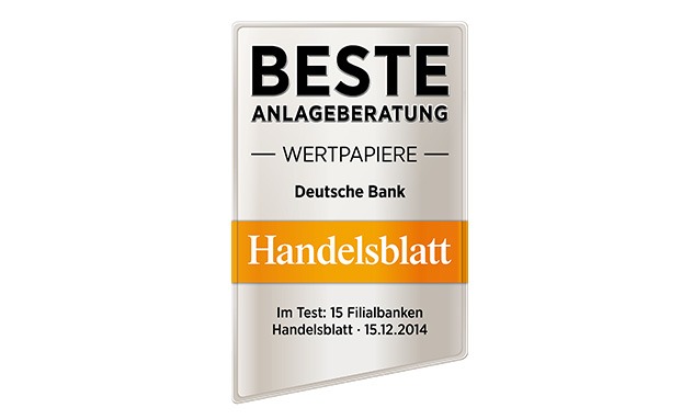 Deutsche Bank - Beste Anlageberatung