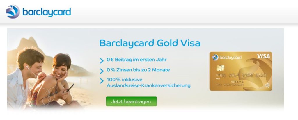 Lohnenswert: Die Barclaycard Gold Visa 