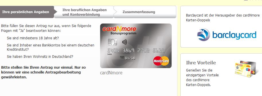 Alt-Tag: Anfrage stellen Barclaycard CardNMore