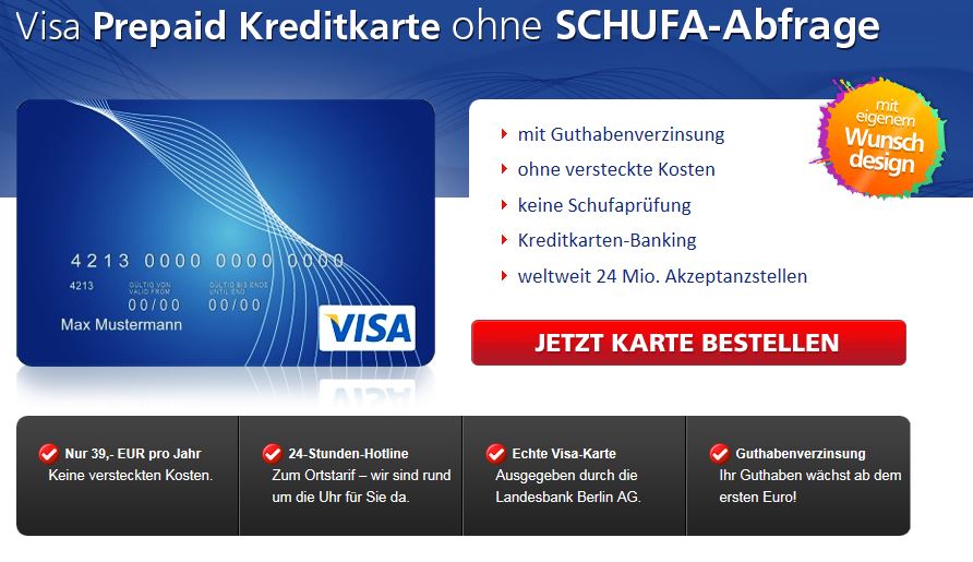 LBB Berlin: Prepaid Kreditkarte Angebot im Überblick