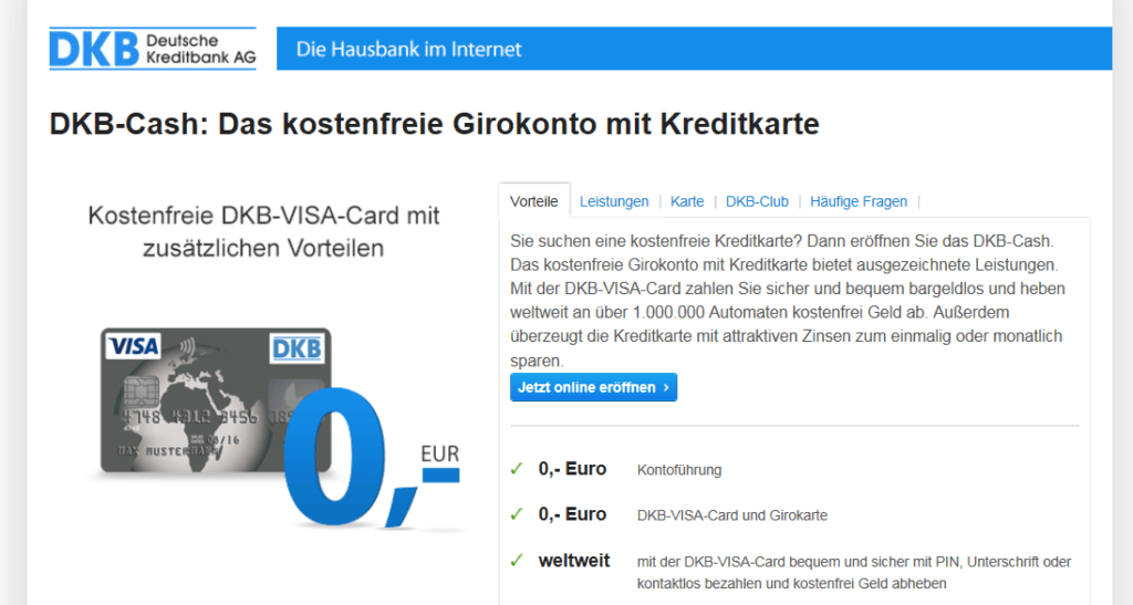 Informationen zur DKB Studentenkreditkarte