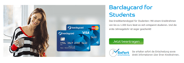 Das Kreditkartendoppel für Studenten