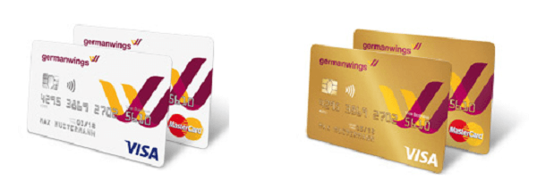 Zwei Kartenvarianten bei der Barclaycard Germanwings Kreditkarte