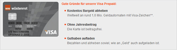 Optimal für Schüler: Visa Prepaid Kreditkarte