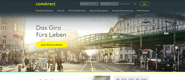 Comdirect Homepage