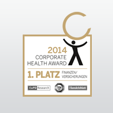 targobank online-classic-karte-Corporate Health Award 2014 1. Platz