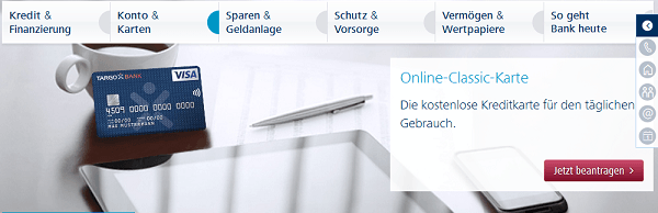 Die Online-Classic-Karte der TARGOBANK