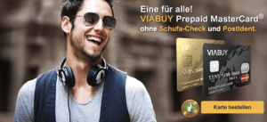 VIABUY bietet eine MasterCard auf Guthabenbasis.