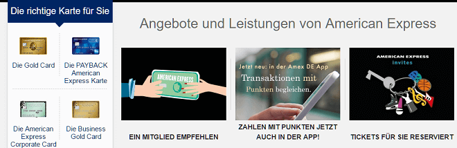 American Express Kreditkarten