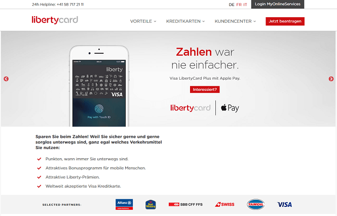 LibertyCard Homepage