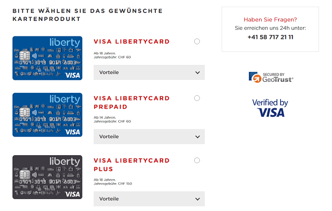 LibertyCard Kreditkarten