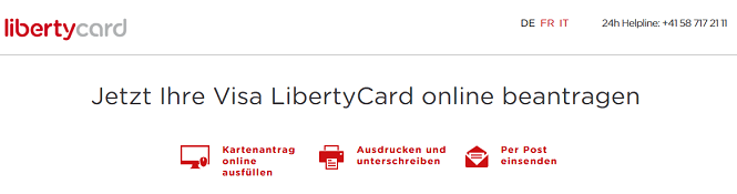VISA LibertyCard Antrag