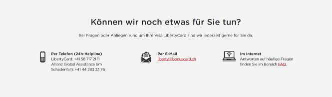 LibertyCard Kundenservice